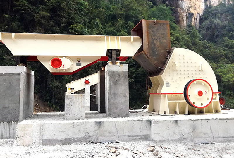 大型錘式破石機安裝